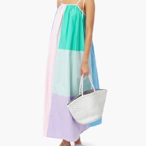 English Factory color block maxi dress